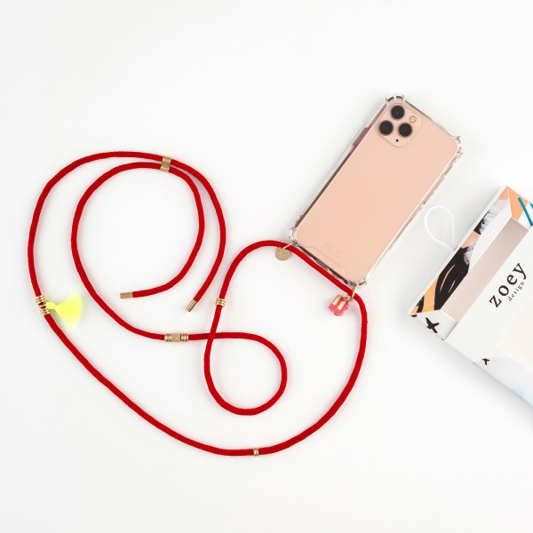 Phone Necklace Case RED N019