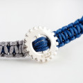 Macrame Silver Bracelet GREY BLUE N271