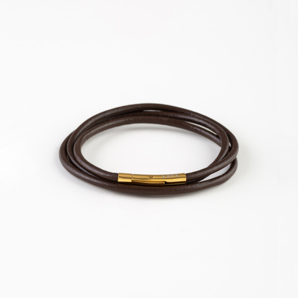 Leather Bracelet BROWN N297