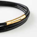 Leather Bracelet BLACK N298