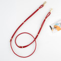 Leather Phone Necklace Case RED N042