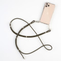 Leather Phone Necklace Case KHAKI N043