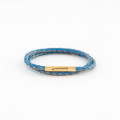 Leather Bracelet BLUE GREY N135