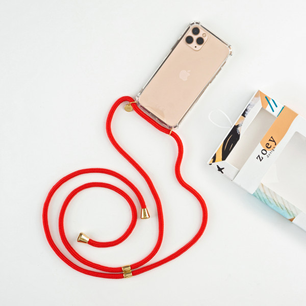 Phone Necklace Case RED N009