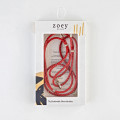 Leather Phone Necklace Case RED N037