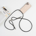 Leather Phone Necklace Case BLACK N040