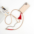 Leather Phone Necklace Case BEIGE N046