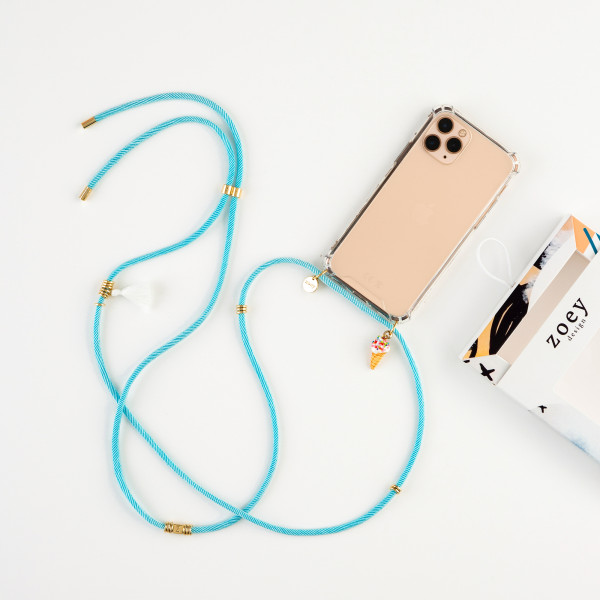 Phone Necklace Case TURQUOISE N021