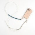 Leather Phone Necklace Case WHITE N050