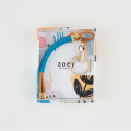 zoey exclusive | BEIGE LEATHER | BLUE THREAD | NODE | KEY CHAIN