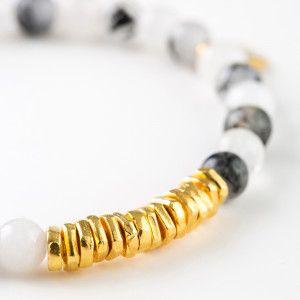 Natural Stones Silver Bracelet N257