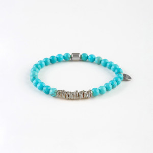 Natural Stones Silver Bracelet TURQUOISE N260