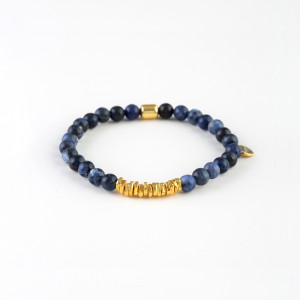 Natural Stones Silver Bracelet N261