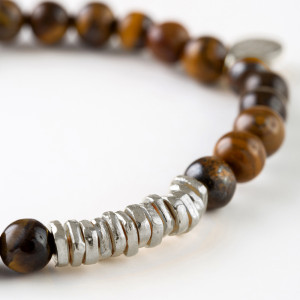 Natural Stones Silver Bracelet N262