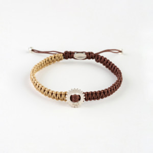 Macrame Silver Bracelet N265