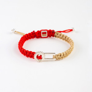 Macrame Silver Bracelet N268