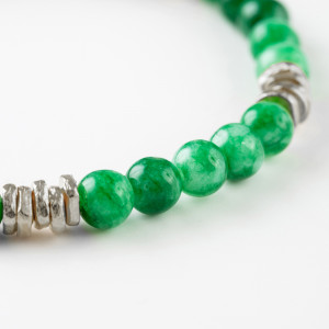 Natural Stones Silver Bracelet N274