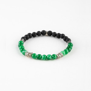 Natural Stones Silver Bracelet N274