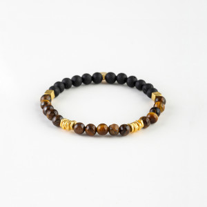 Natural Stones Silver Bracelet N275