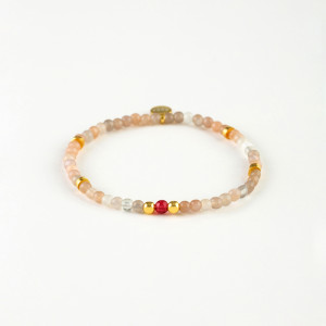 Natural Stones Silver Bracelet N281