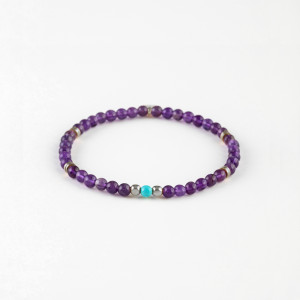 Natural Stones Silver Bracelet N284