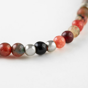 Natural Stones Silver Bracelet N286