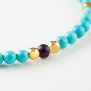 Natural Stones Silver Bracelet N287