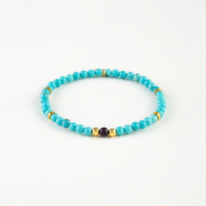 Natural Stones Silver Bracelet N287