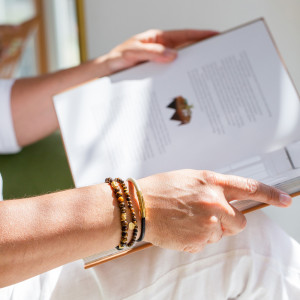 Natural Stones Silver Bracelet N289