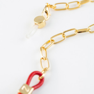 Leather Glasses Chain N147