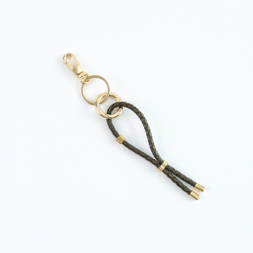 Leather Key Chain KHAKI N169