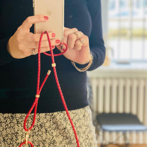 Leather Phone Necklace Case N037