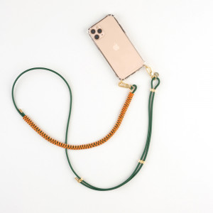 Leather Phone Strap GREEN N070